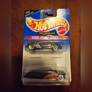 Hot Wheels Steel Stamp Series with Bonus Car. Never opened
